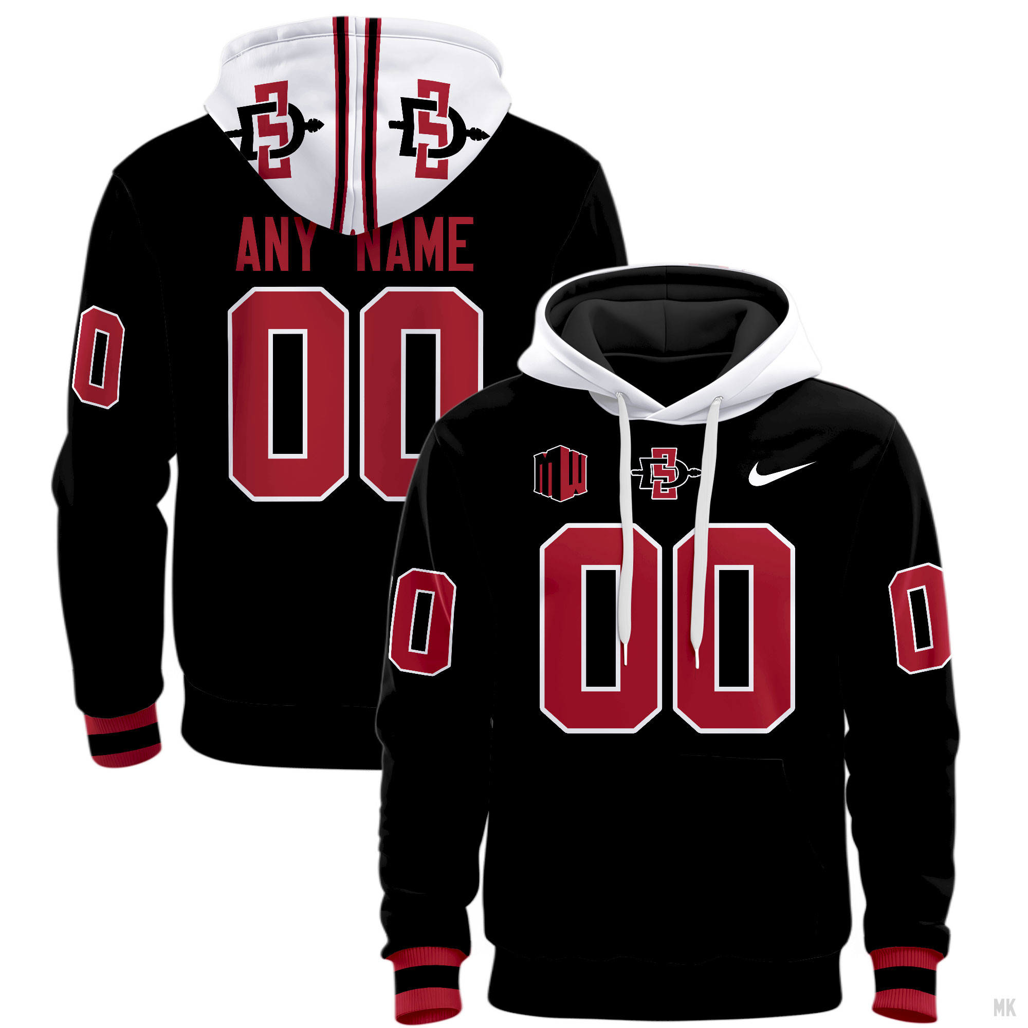 San Diego State Aztecs Football Hoodie - Famjoys San Diego State Aztecs Football Hoodie - Famjoys
