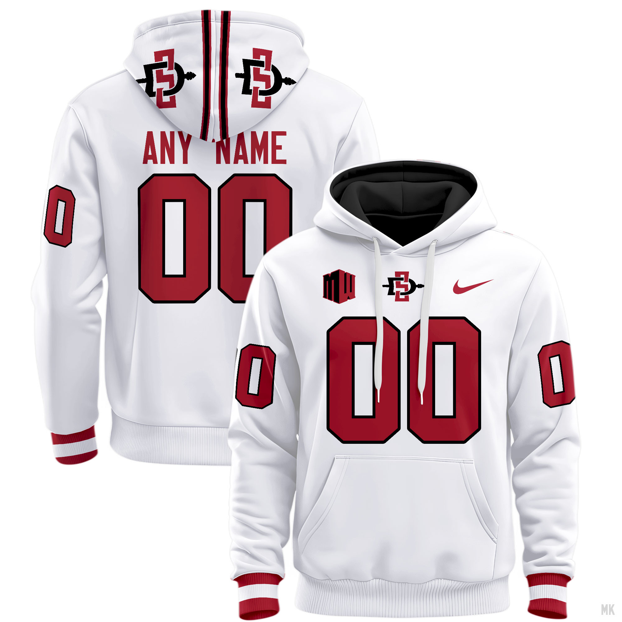 San Diego State Aztecs Football Hoodie - Famjoys San Diego State Aztecs Football Hoodie - Famjoys