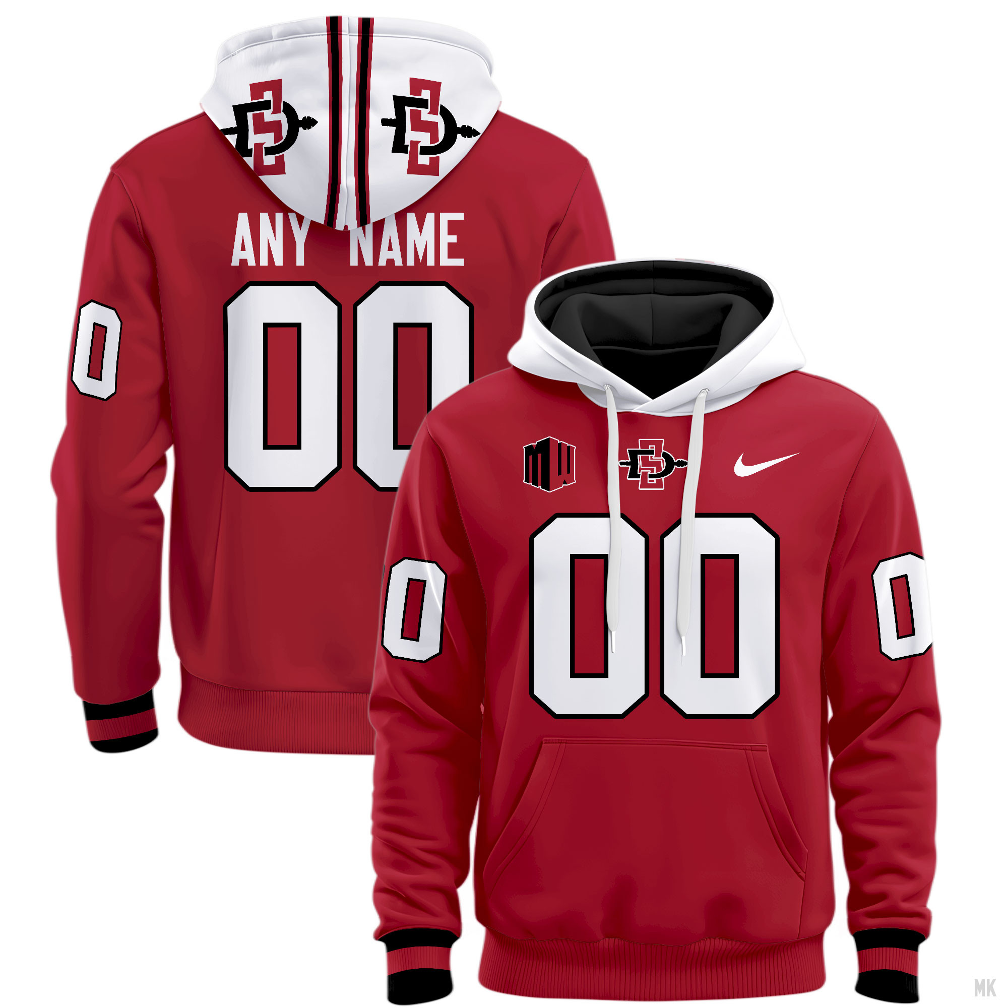 San Diego State Aztecs Football Hoodie - Famjoys San Diego State Aztecs Football Hoodie - Famjoys