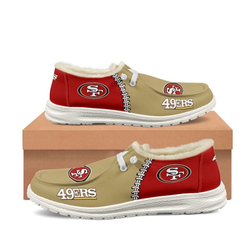 San Francisco 49ers – Hey Dude Wendy With Warm Fur Lining - Famjoys San Francisco 49ers – Hey Dude Wendy With Warm Fur Lining - Famjoys