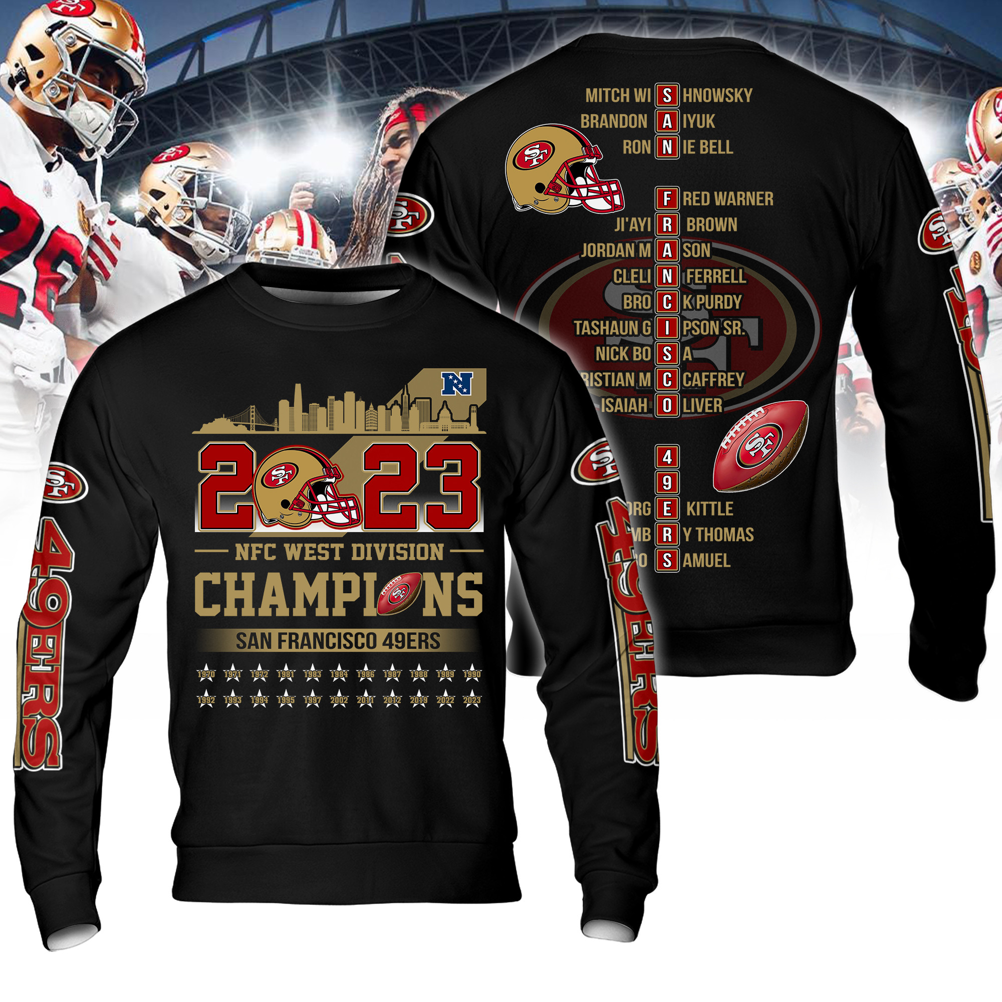 San Francisco 49ers 2023 NFC West Division Champions - Famjoys San Francisco 49ers 2023 NFC West Division Champions - Famjoys