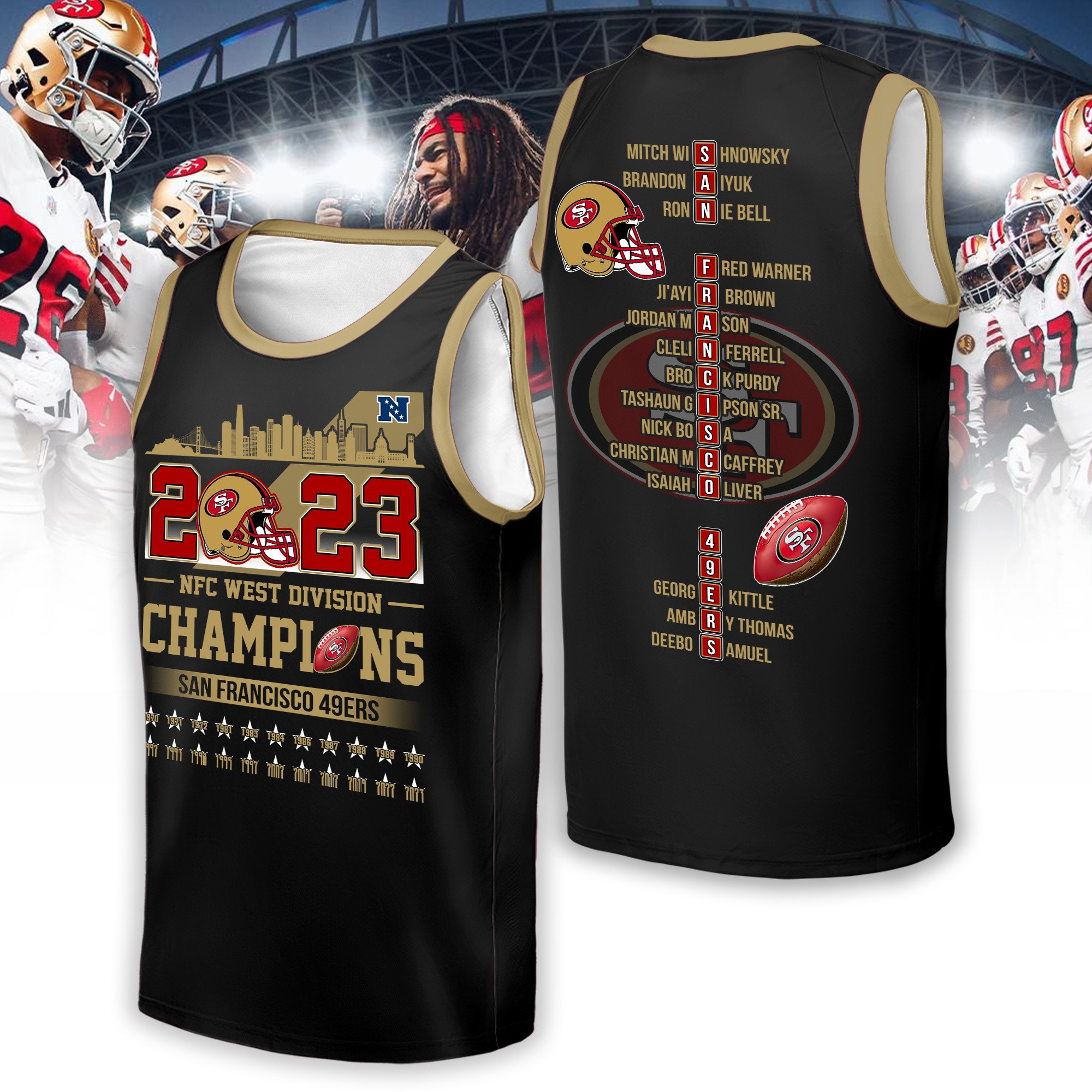 San Francisco 49ers 2023 NFC West Division Champions - Famjoys San Francisco 49ers 2023 NFC West Division Champions - Famjoys