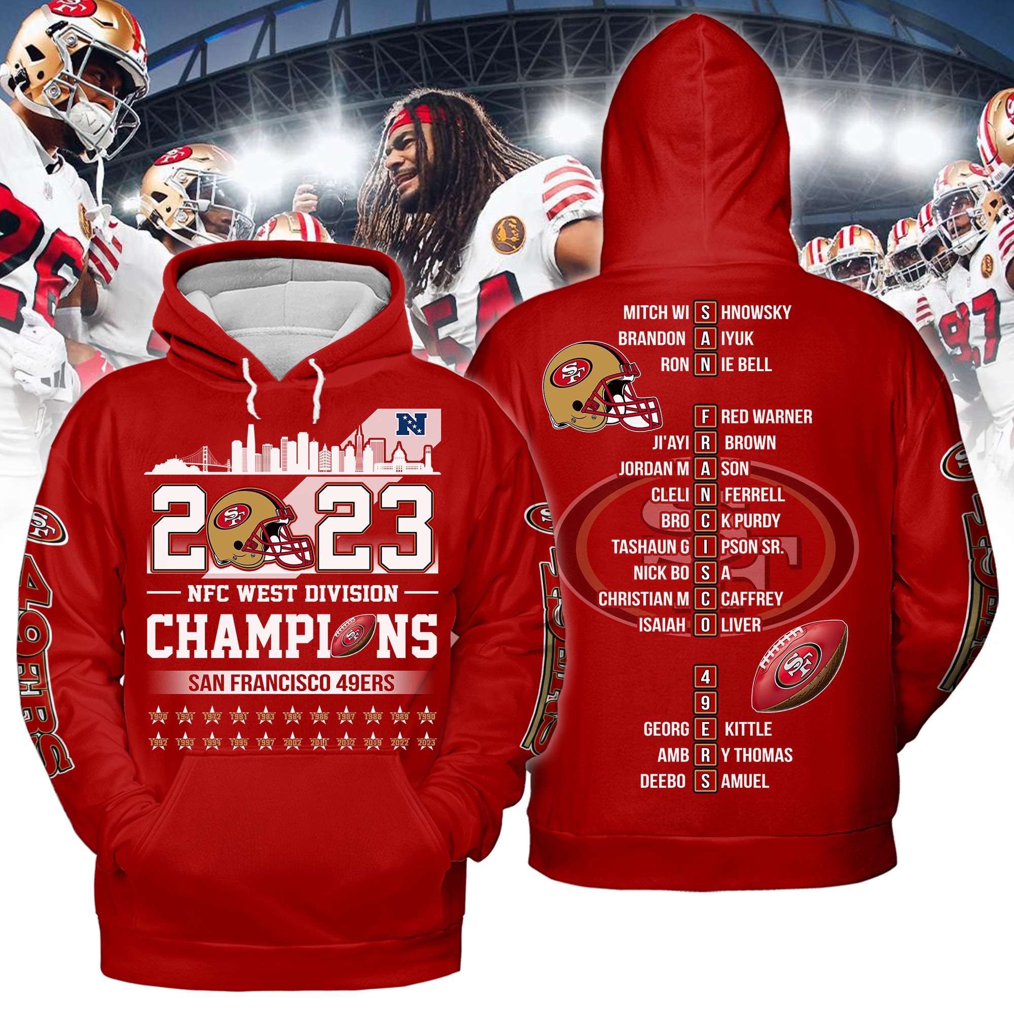 San Francisco 49ers 2023 NFC West Division Champions - Famjoys San Francisco 49ers 2023 NFC West Division Champions - Famjoys