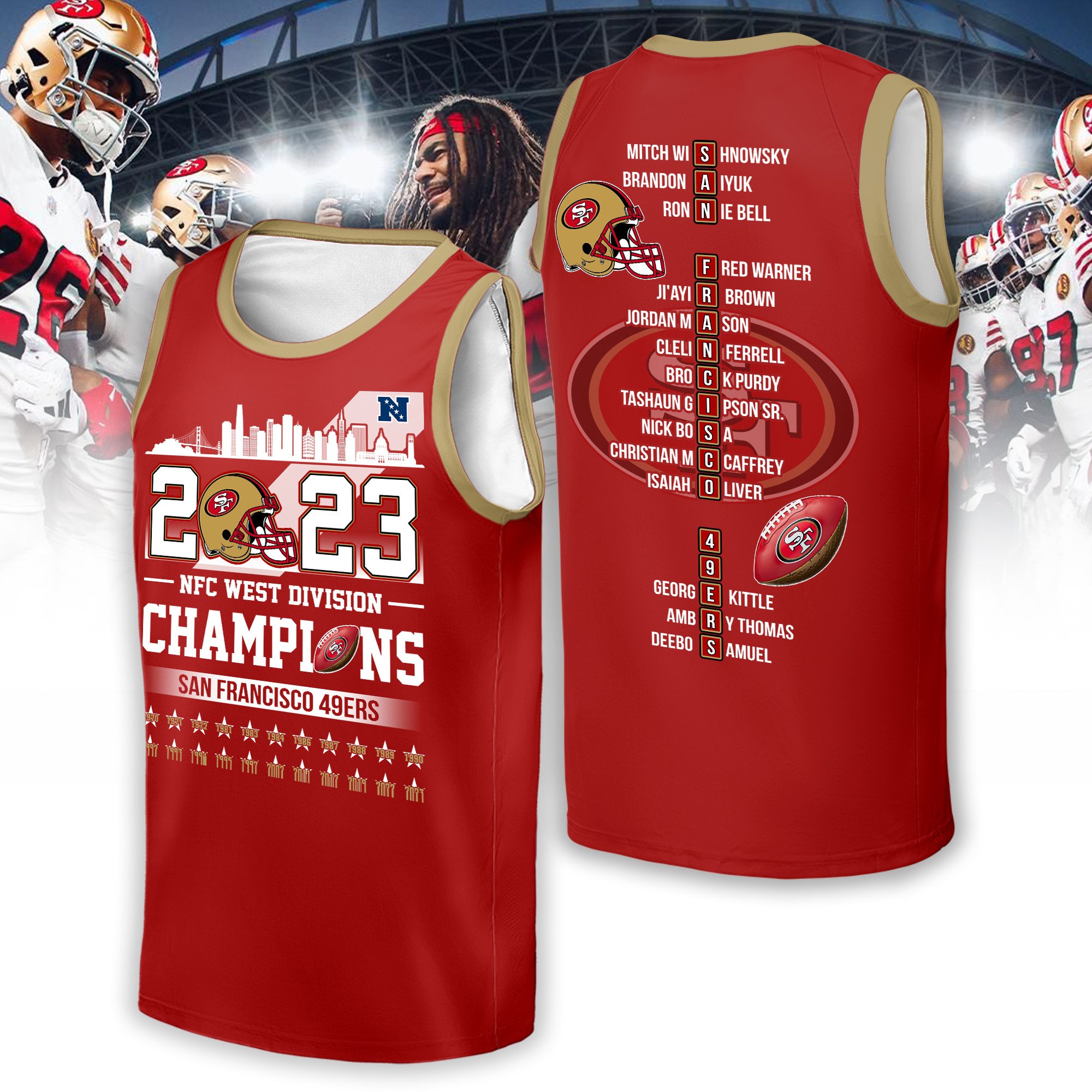 San Francisco 49ers 2023 NFC West Division Champions - Famjoys San Francisco 49ers 2023 NFC West Division Champions - Famjoys