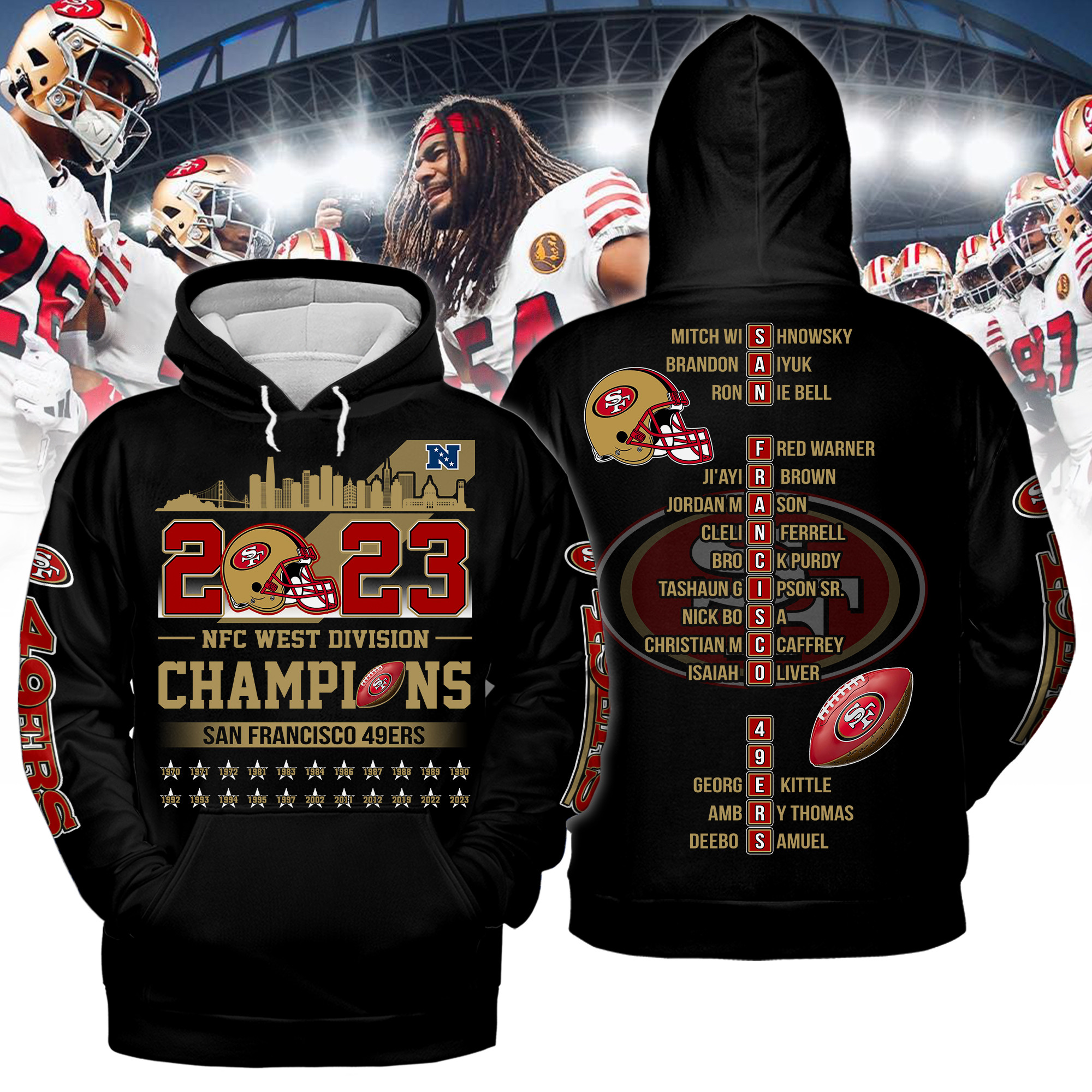 San Francisco 49ers 2023 NFC West Division Champions - Famjoys San Francisco 49ers 2023 NFC West Division Champions - Famjoys