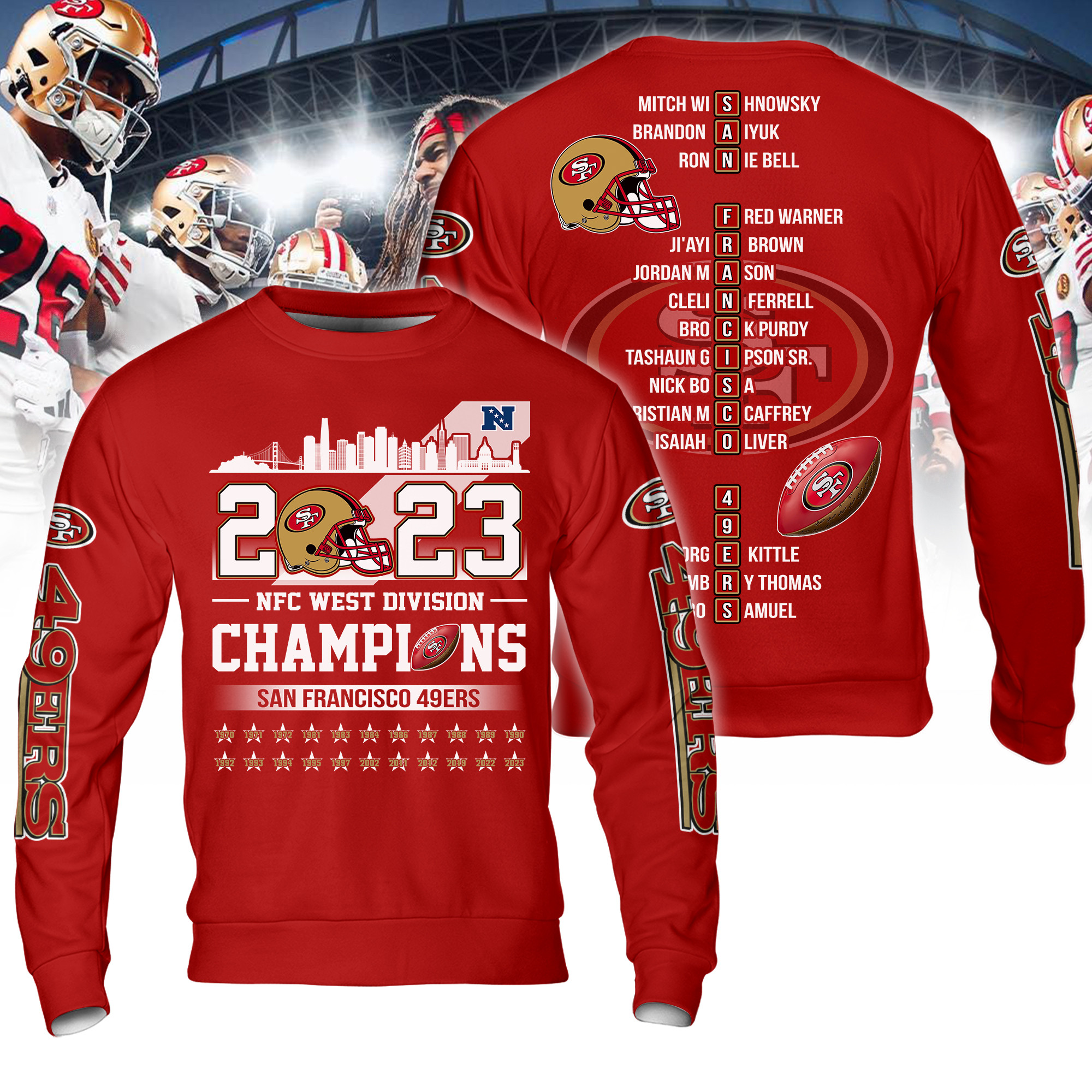 San Francisco 49ers 2023 NFC West Division Champions - Famjoys San Francisco 49ers 2023 NFC West Division Champions - Famjoys