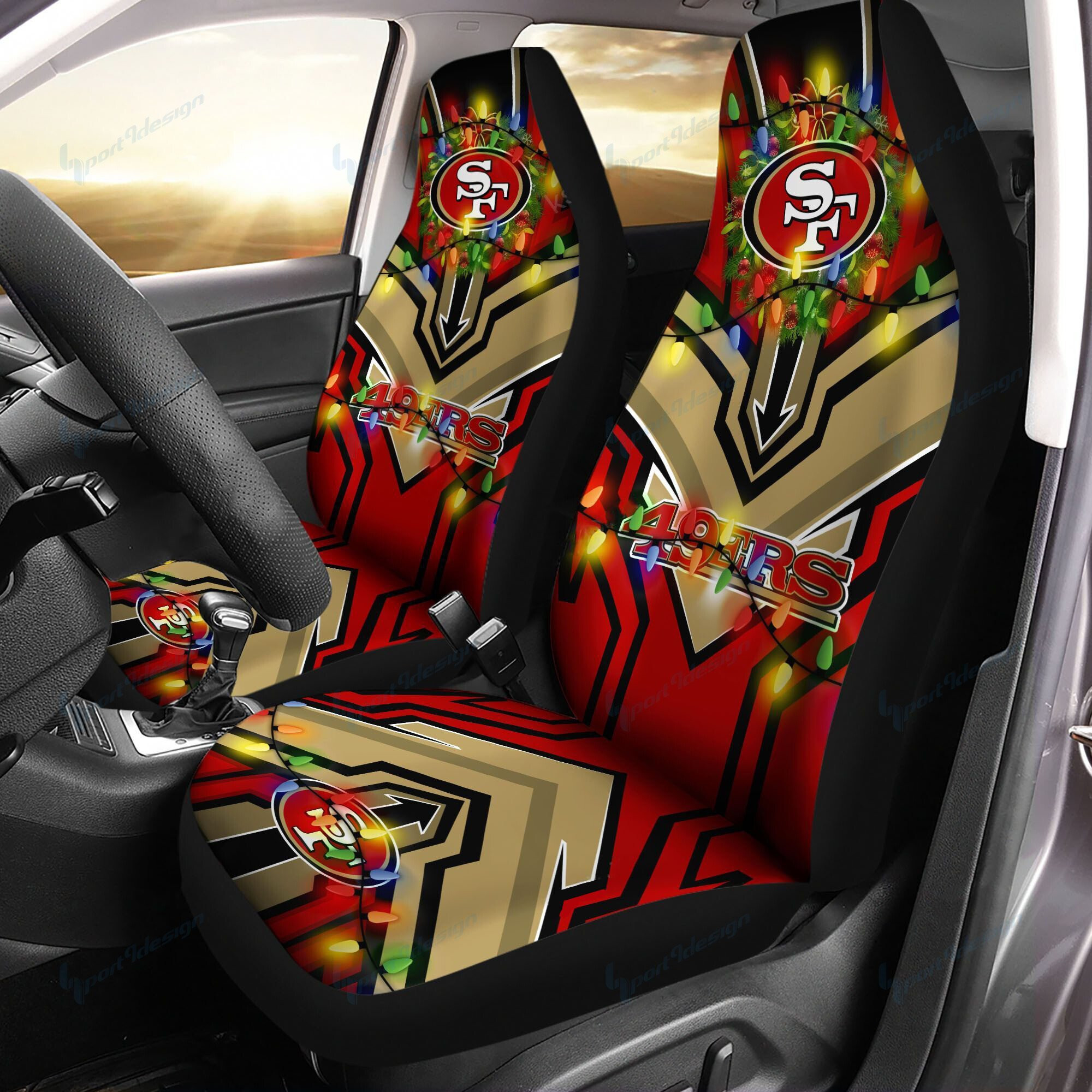 San Francisco 49ers Car Seat Covers BG143 - Famjoys San Francisco 49ers Car Seat Covers BG143 - Famjoys