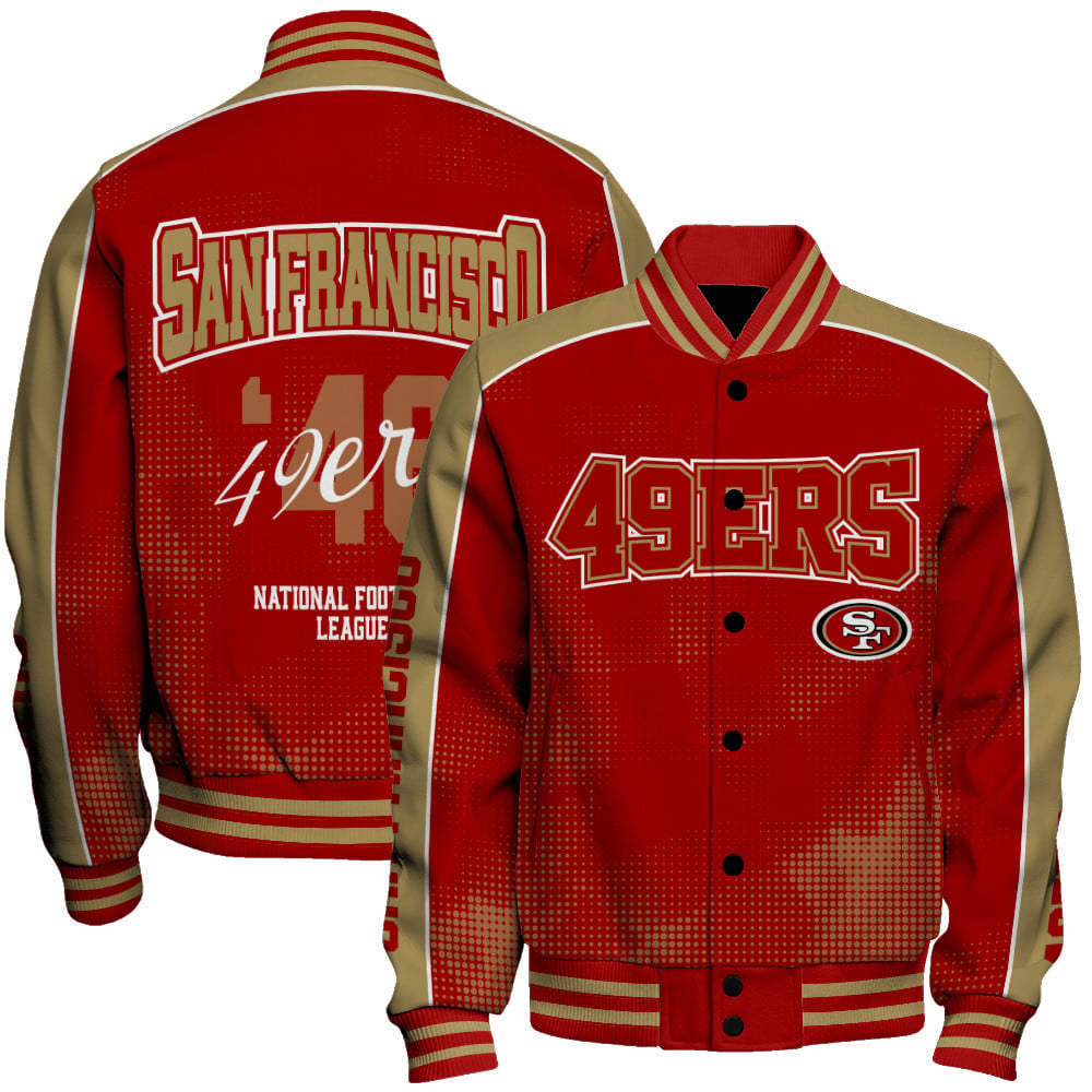San Francisco 49ers - Heart Beats In Unison Unisex Varsity Jacket