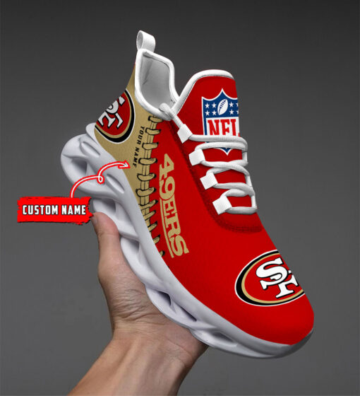 San Francisco 49ers Max Soul Sneaker - Famjoys San Francisco 49ers Max Soul Sneaker - Famjoys