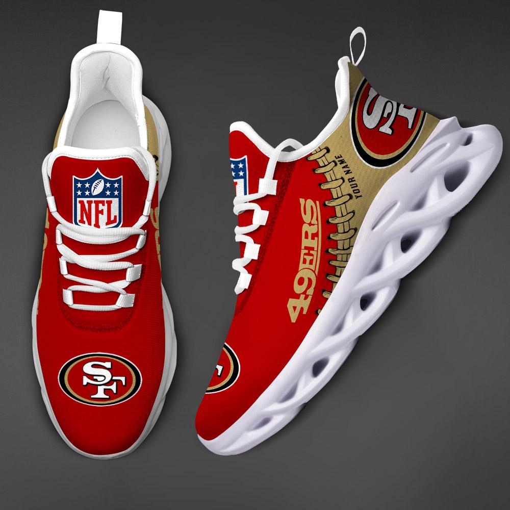 San Francisco 49ers Max Soul Sneaker - Famjoys San Francisco 49ers Max Soul Sneaker - Famjoys
