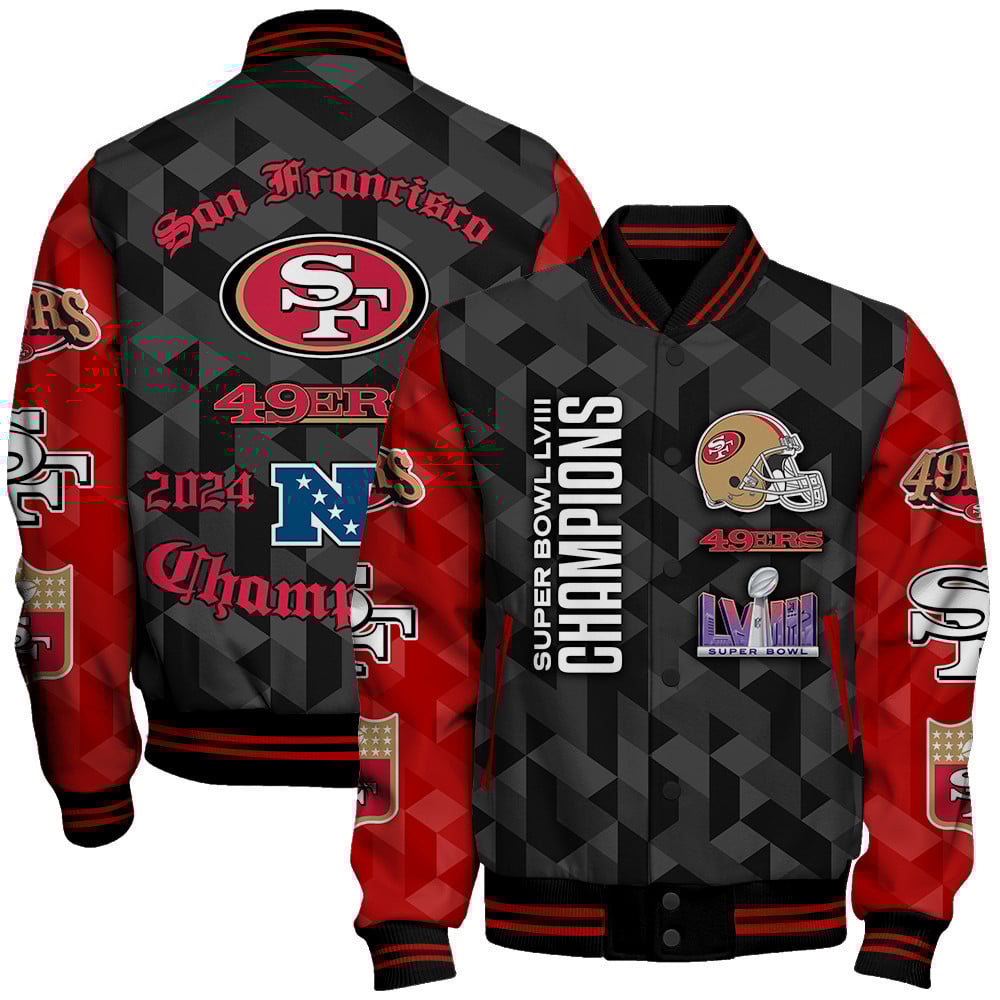 San Francisco 49ers National Football League Unisex Varsity Jacket SFAT V16 - Famjoys San Francisco 49ers National Football League Unisex Varsity Jacket SFAT V16 - Famjoys