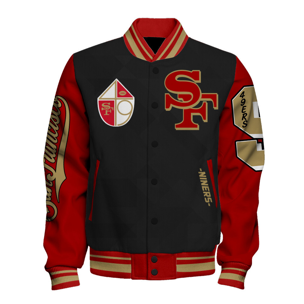 San Francisco 49ers National Football League Unisex Varsity Jacket SFAT V25 - Famjoys San Francisco 49ers National Football League Unisex Varsity Jacket SFAT V25 - Famjoys