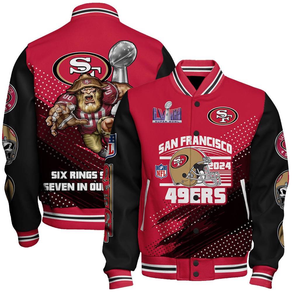 San Francisco 49ers National Football League Varsity Jacket STM V3 - Famjoys San Francisco 49ers National Football League Varsity Jacket STM V3 - Famjoys