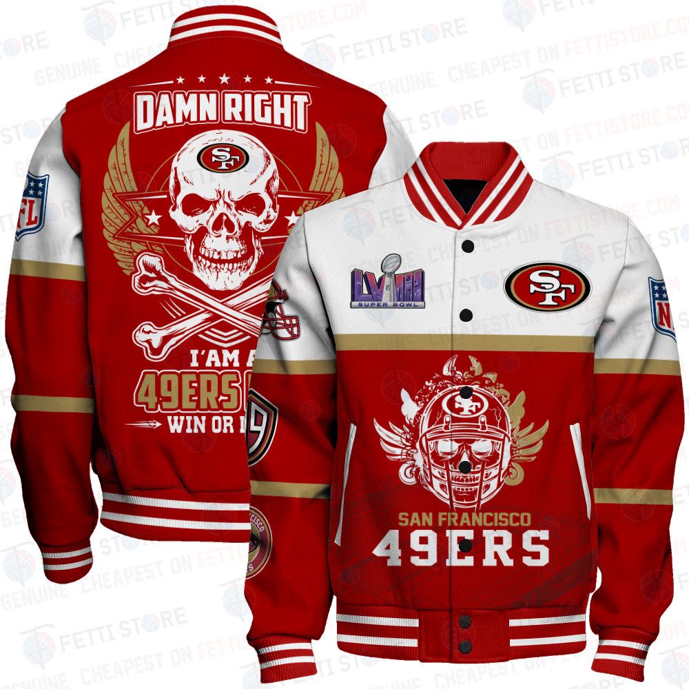 San Francisco 49ers National Football League Varsity Jacket STM V4 - Famjoys San Francisco 49ers National Football League Varsity Jacket STM V4 - Famjoys