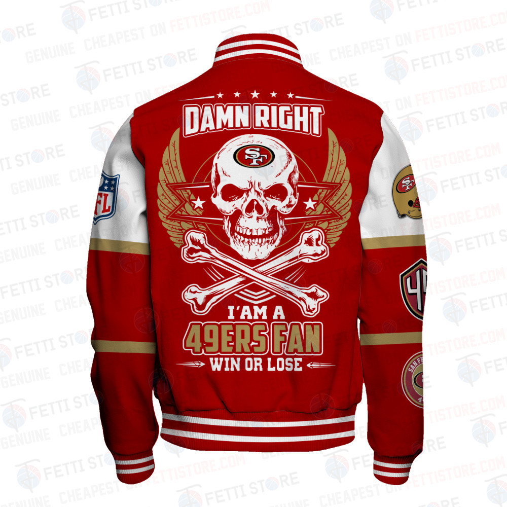 San Francisco 49ers National Football League Varsity Jacket STM V4 - Famjoys San Francisco 49ers National Football League Varsity Jacket STM V4 - Famjoys