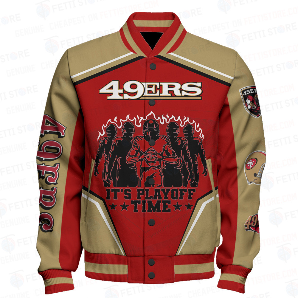 San Francisco 49ers National Football League Varsity Jacket STM V6 - Famjoys San Francisco 49ers National Football League Varsity Jacket STM V6 - Famjoys