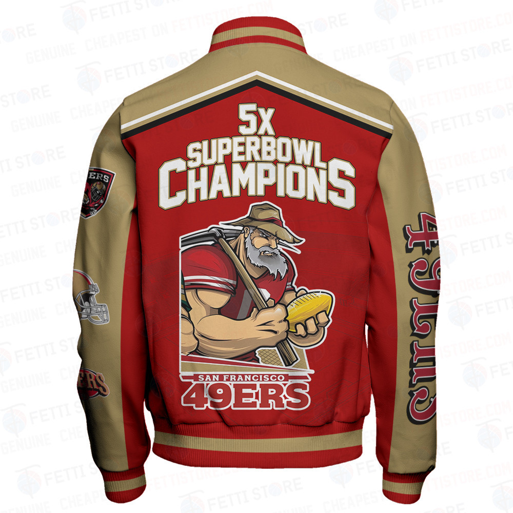 San Francisco 49ers National Football League Varsity Jacket STM V6 - Famjoys San Francisco 49ers National Football League Varsity Jacket STM V6 - Famjoys