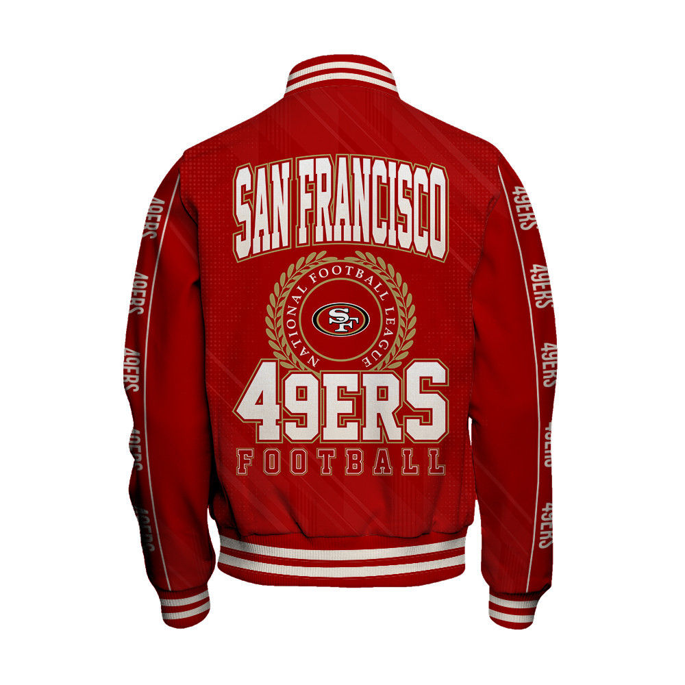 San Francisco 49ers - Personality, Outstanding Unisex Varsity Jacket - Famjoys San Francisco 49ers - Personality, Outstanding Unisex Varsity Jacket - Famjoys