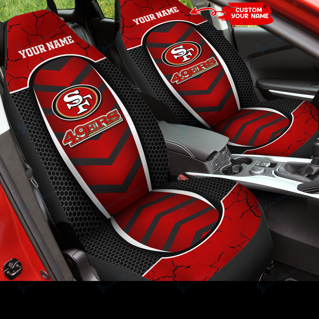 San Francisco 49ers Personalized Car Seat Covers BG148 - Famjoys San Francisco 49ers Personalized Car Seat Covers BG148 - Famjoys