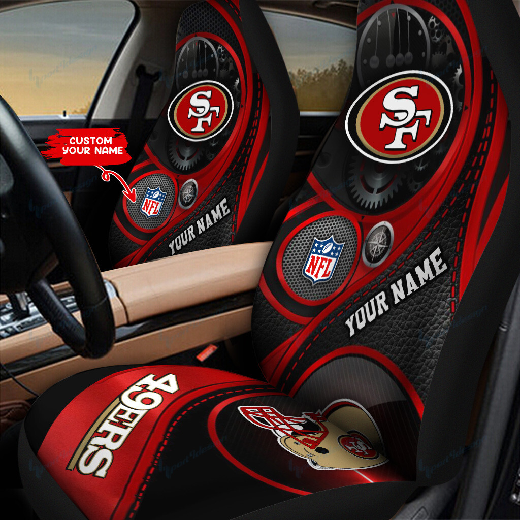 San Francisco 49ers Personalized Car Seat Covers BG243 - Famjoys San Francisco 49ers Personalized Car Seat Covers BG243 - Famjoys