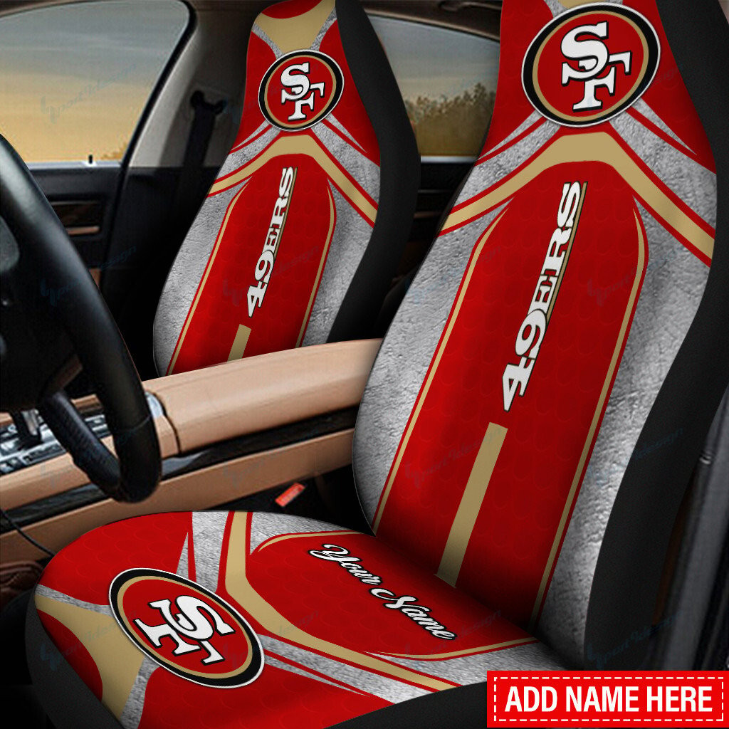 San Francisco 49ers Personalized Car Seat Covers BG248 - Famjoys San Francisco 49ers Personalized Car Seat Covers BG248 - Famjoys