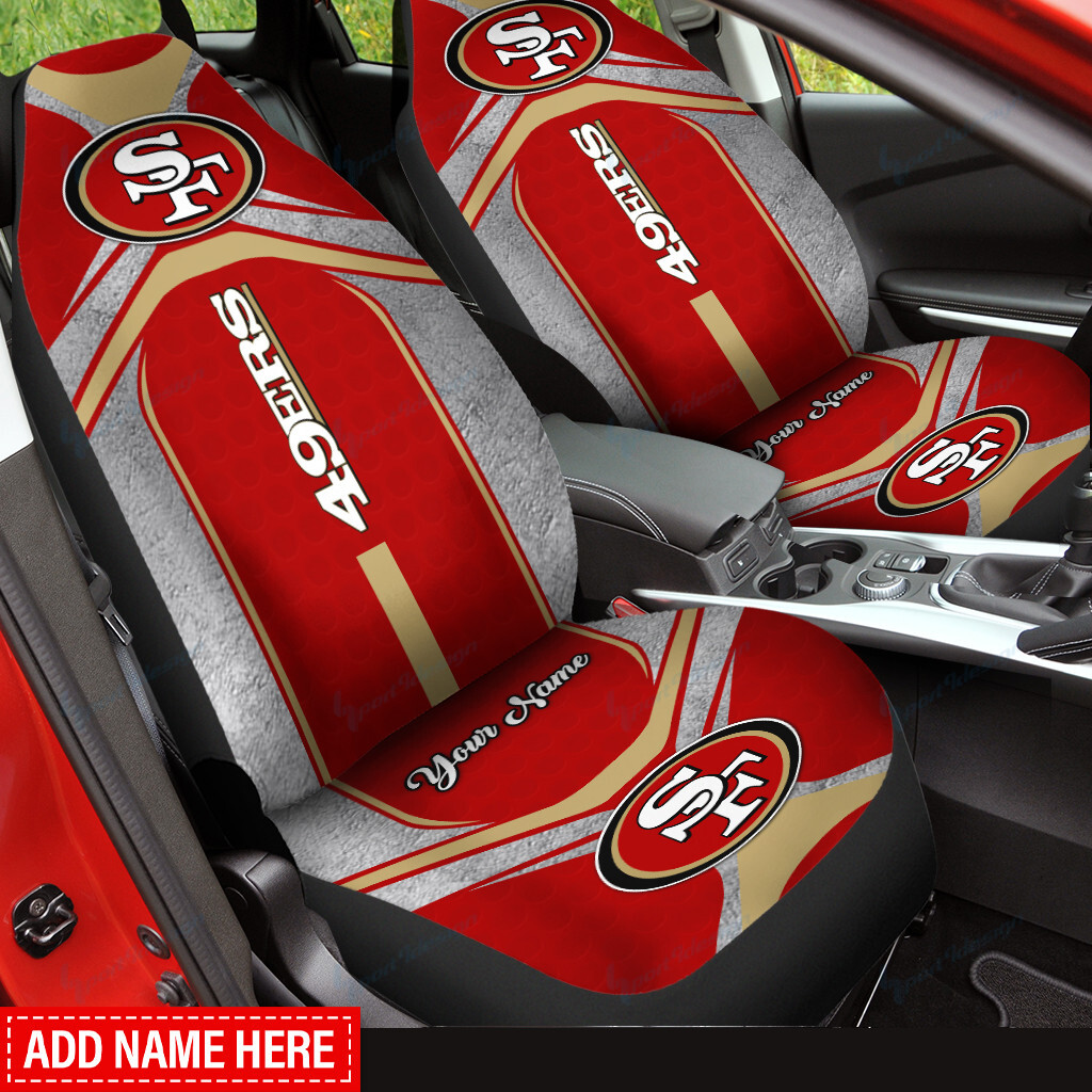 San Francisco 49ers Personalized Car Seat Covers BG248 - Famjoys San Francisco 49ers Personalized Car Seat Covers BG248 - Famjoys