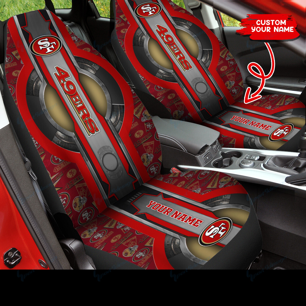 San Francisco 49ers Personalized Car Seat Covers BG340 - Famjoys San Francisco 49ers Personalized Car Seat Covers BG340 - Famjoys
