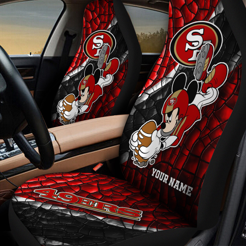 San Francisco 49ers Personalized Car Seat Covers BG437 - Famjoys San Francisco 49ers Personalized Car Seat Covers BG437 - Famjoys