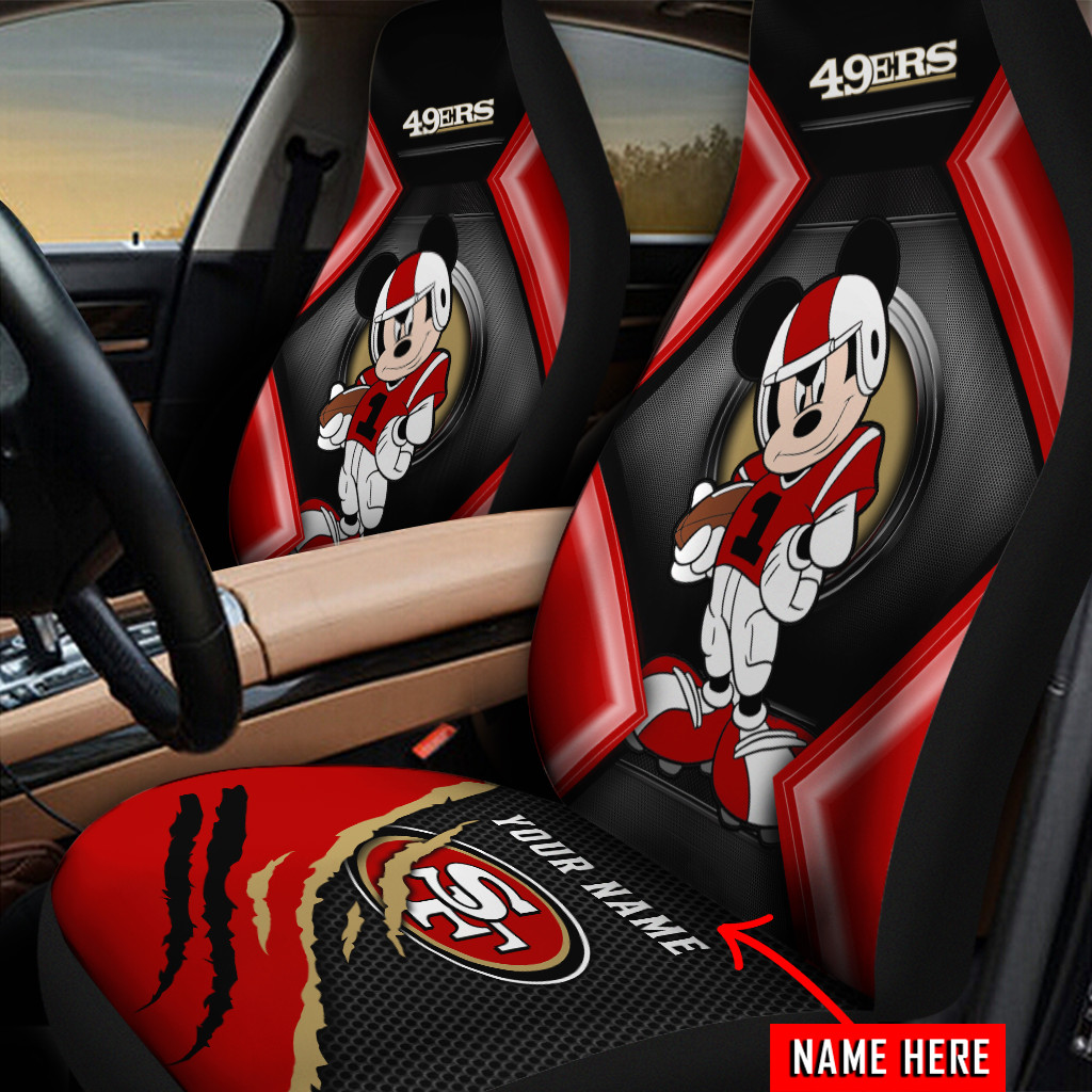 San Francisco 49ers Personalized Car Seat Covers BG483 - Famjoys San Francisco 49ers Personalized Car Seat Covers BG483 - Famjoys