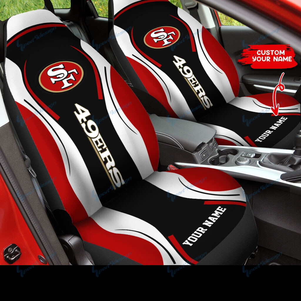 San Francisco 49ers Personalized Car Seat Covers BG55 - Famjoys San Francisco 49ers Personalized Car Seat Covers BG55 - Famjoys