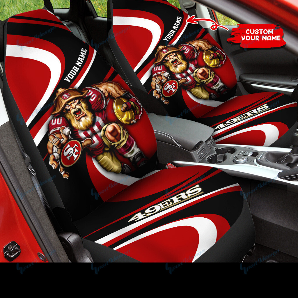 San Francisco 49ers Personalized Car Seat Covers BG94 - Famjoys San Francisco 49ers Personalized Car Seat Covers BG94 - Famjoys