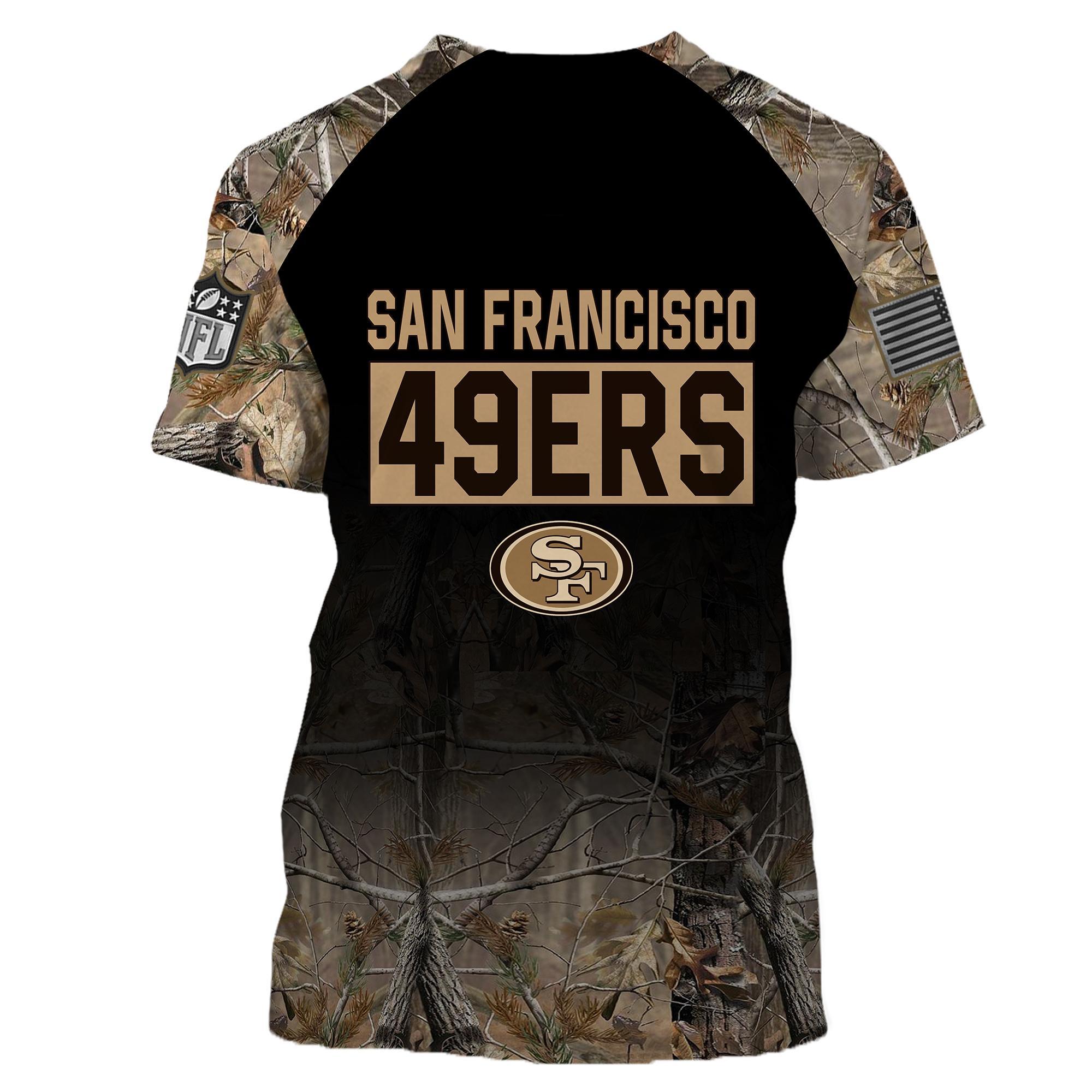 San Francisco 49ers Personalized Hunting Camo Hoodie,T-Shirt, Sweatshirt, Zipper - Famjoys San Francisco 49ers Personalized Hunting Camo Hoodie,T-Shirt, Sweatshirt, Zipper - Famjoys