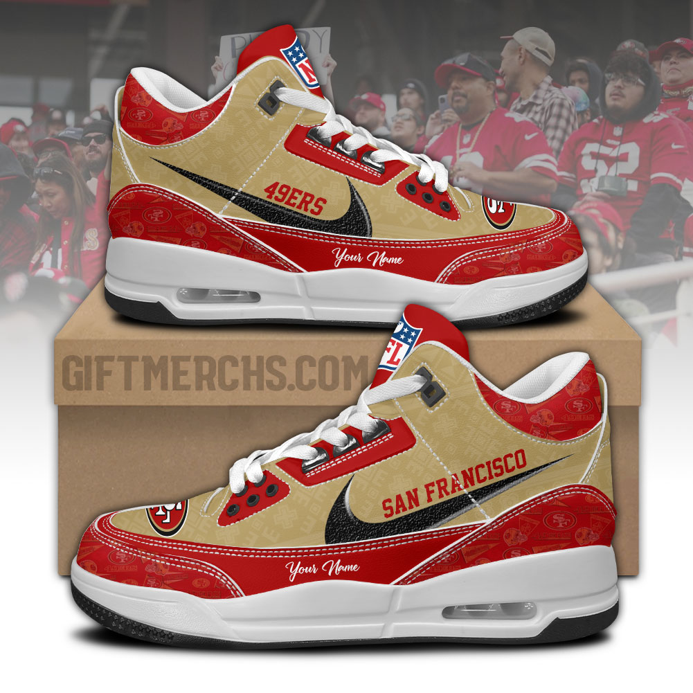 San Francisco 49ers Personalized Shoes - Famjoys San Francisco 49ers Personalized Shoes - Famjoys