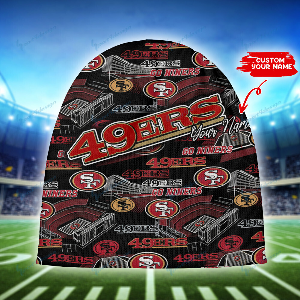 San Francisco 49ers Personalized Wool Beanie 104 - Famjoys San Francisco 49ers Personalized Wool Beanie 104 - Famjoys