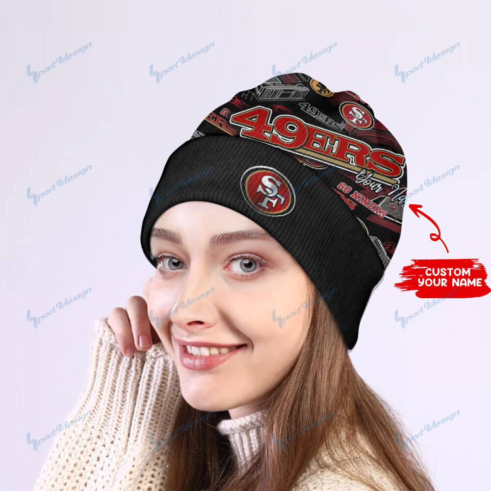 San Francisco 49ers Personalized Wool Beanie 104 - Famjoys San Francisco 49ers Personalized Wool Beanie 104 - Famjoys