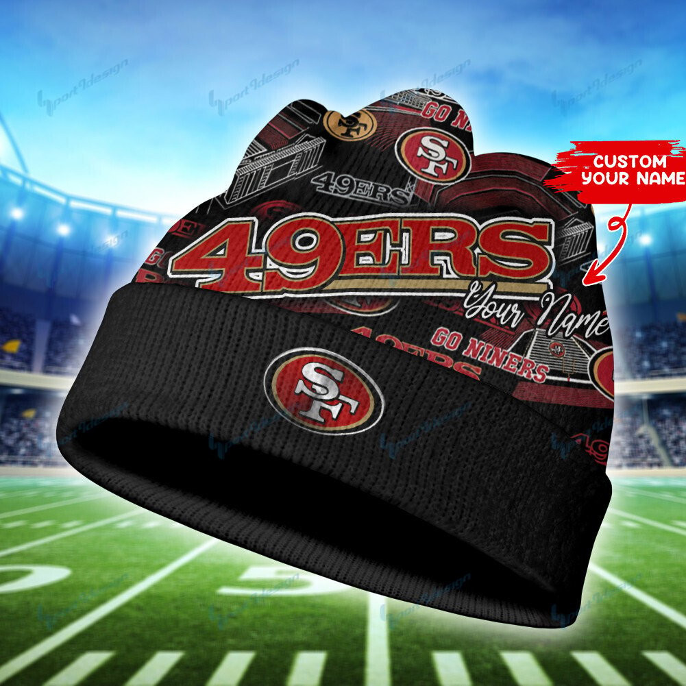 San Francisco 49ers Personalized Wool Beanie 104 - Famjoys San Francisco 49ers Personalized Wool Beanie 104 - Famjoys