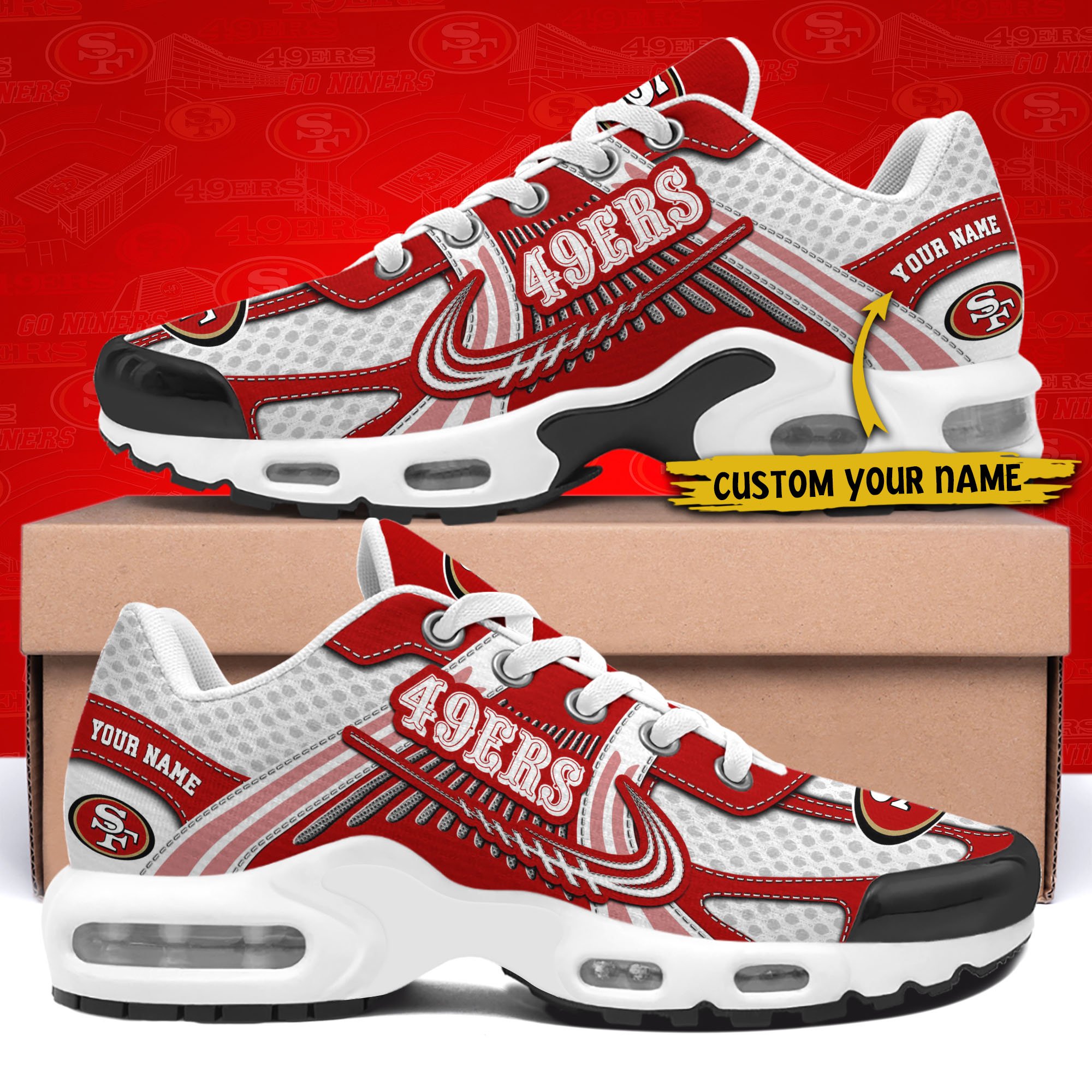 San Francisco 49ers TN Shoes Custom Your Name, Sport Team Shoes, Shoes For Sport Lovers, Gifts For Fans ETRG-62469 - Famjoys San Francisco 49ers TN Shoes Custom Your Name, Sport Team Shoes, Shoes For Sport Lovers, Gifts For Fans ETRG-62469 - Famjoys