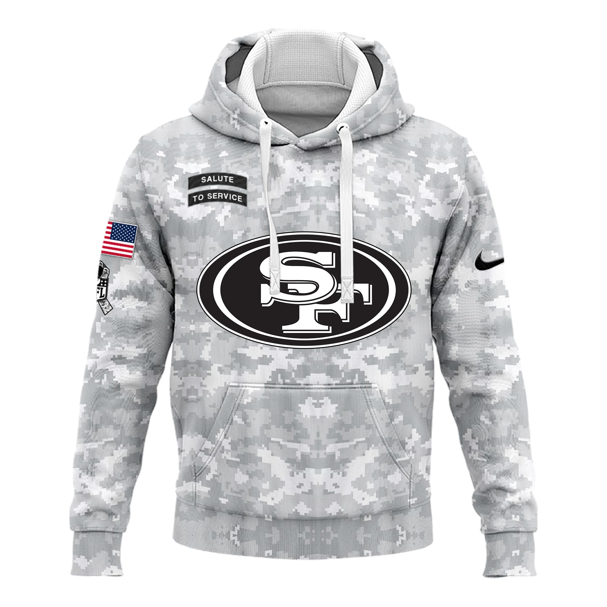 San Francisco 49ers Veterans Day Hoodie - Famjoys San Francisco 49ers Veterans Day Hoodie - Famjoys