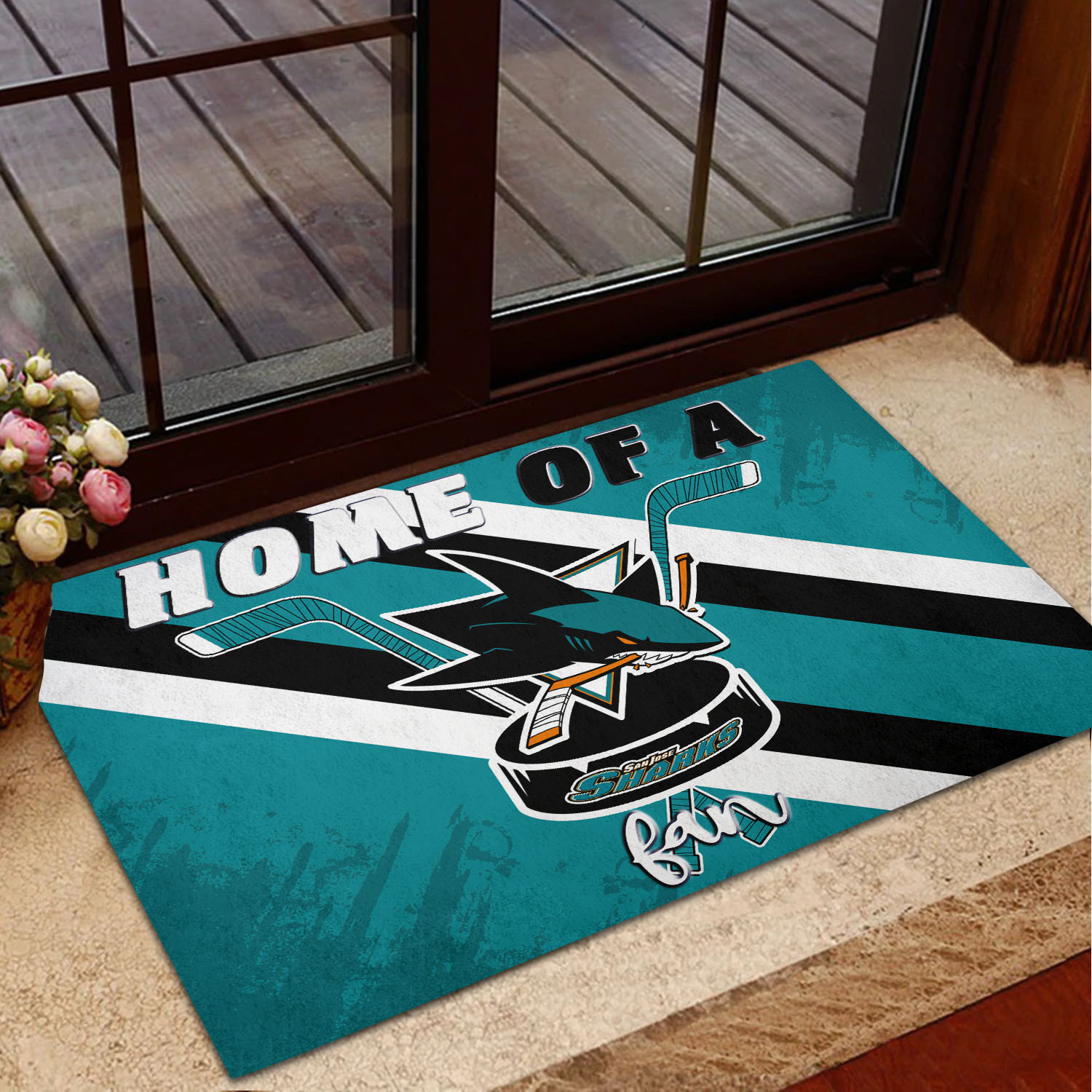 San Jose Sharks Doormat 383 - Famjoys San Jose Sharks Doormat 383 - Famjoys