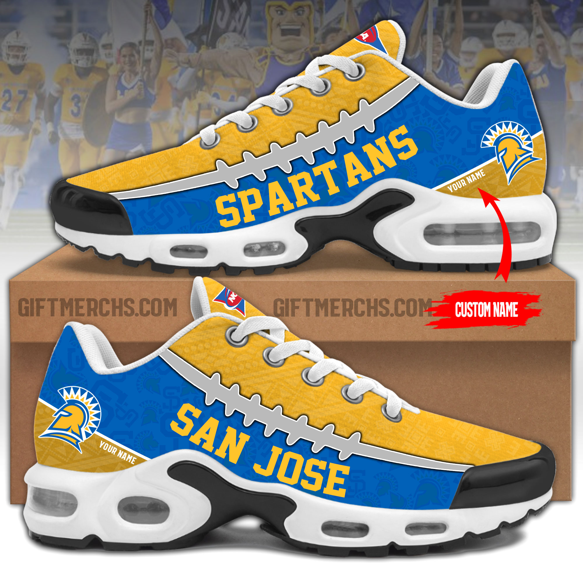 San Jose State Personalized Shoes - Famjoys San Jose State Personalized Shoes - Famjoys