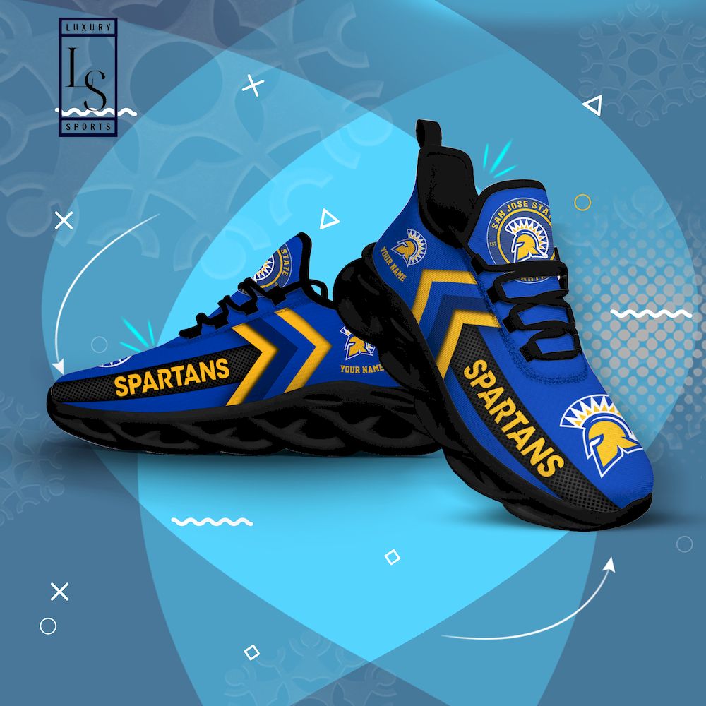 San Jose State Spartans Personalized Max Soul Shoes - Famjoys San Jose State Spartans Personalized Max Soul Shoes - Famjoys