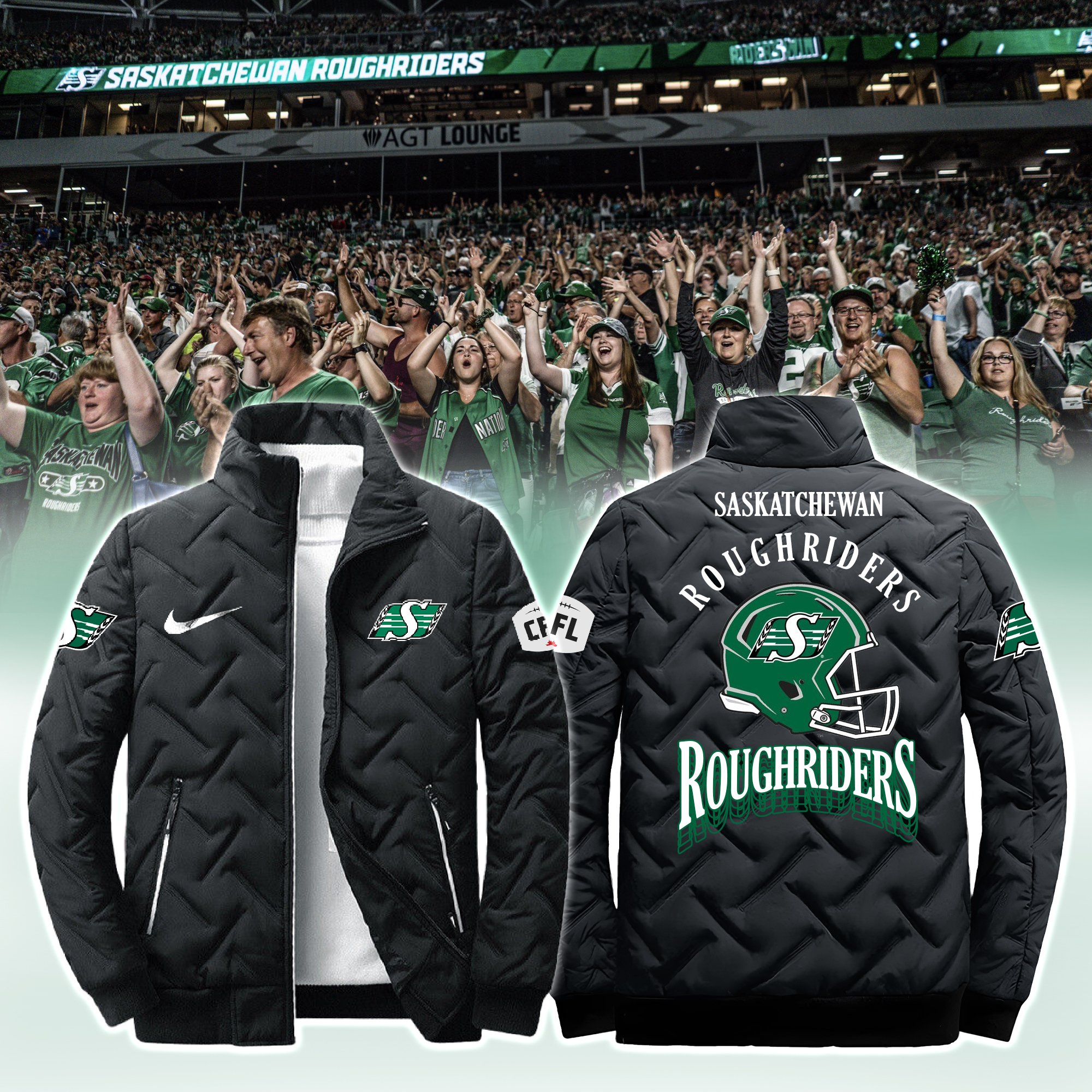 Saskatchewan Roughriders New Jacket - Famjoys Saskatchewan Roughriders New Jacket - Famjoys
