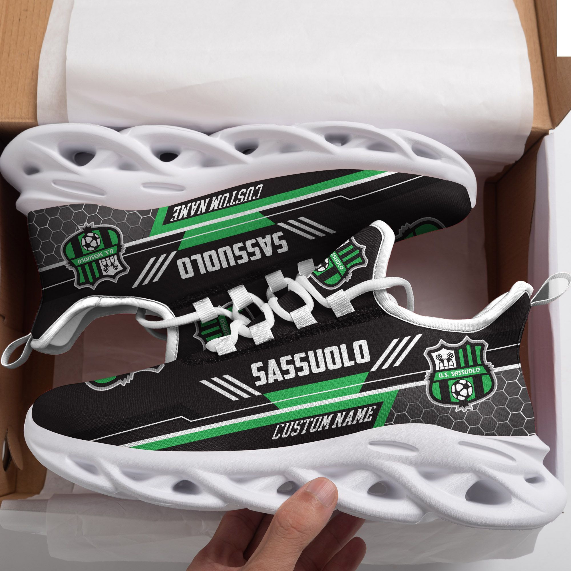 Sassuolo Custom Personalized Max Soul Sneakers Shoes