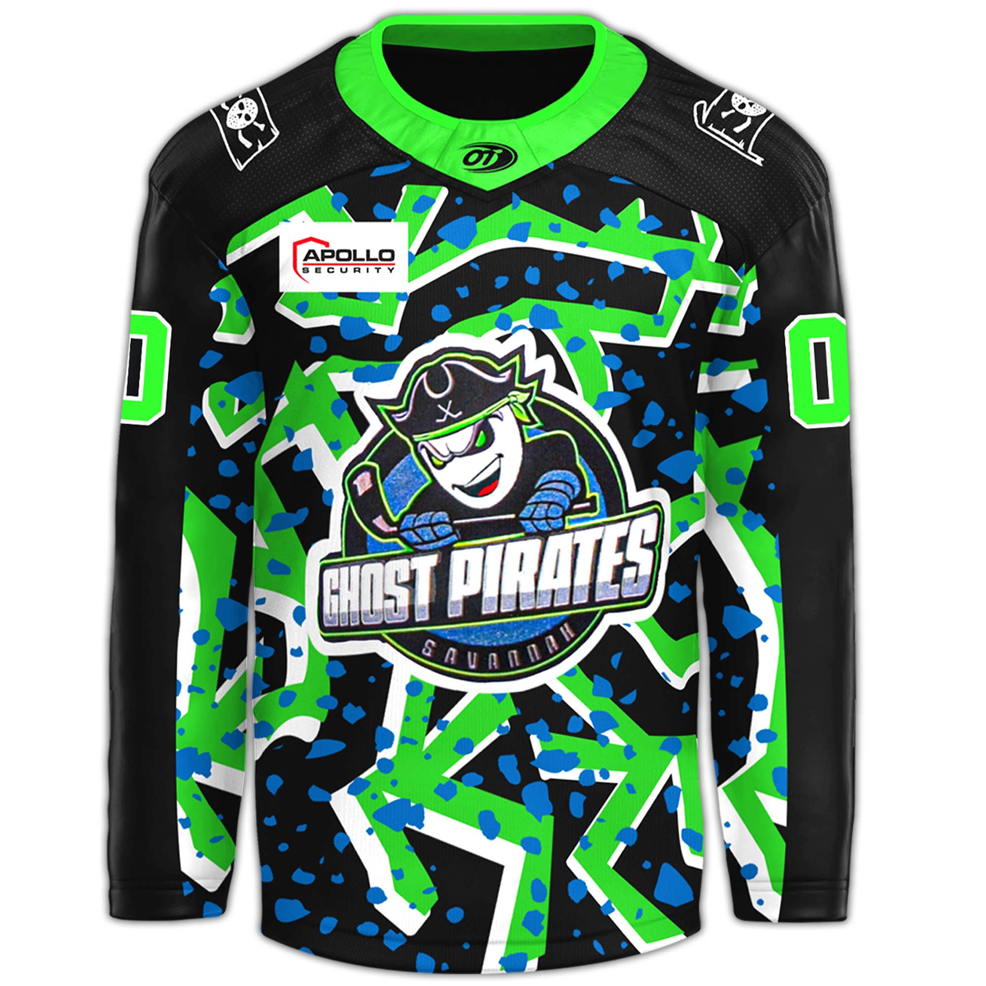 Savannah Ghost Pirates x Our Retro Night Jersey - Famjoys Savannah Ghost Pirates x Our Retro Night Jersey - Famjoys