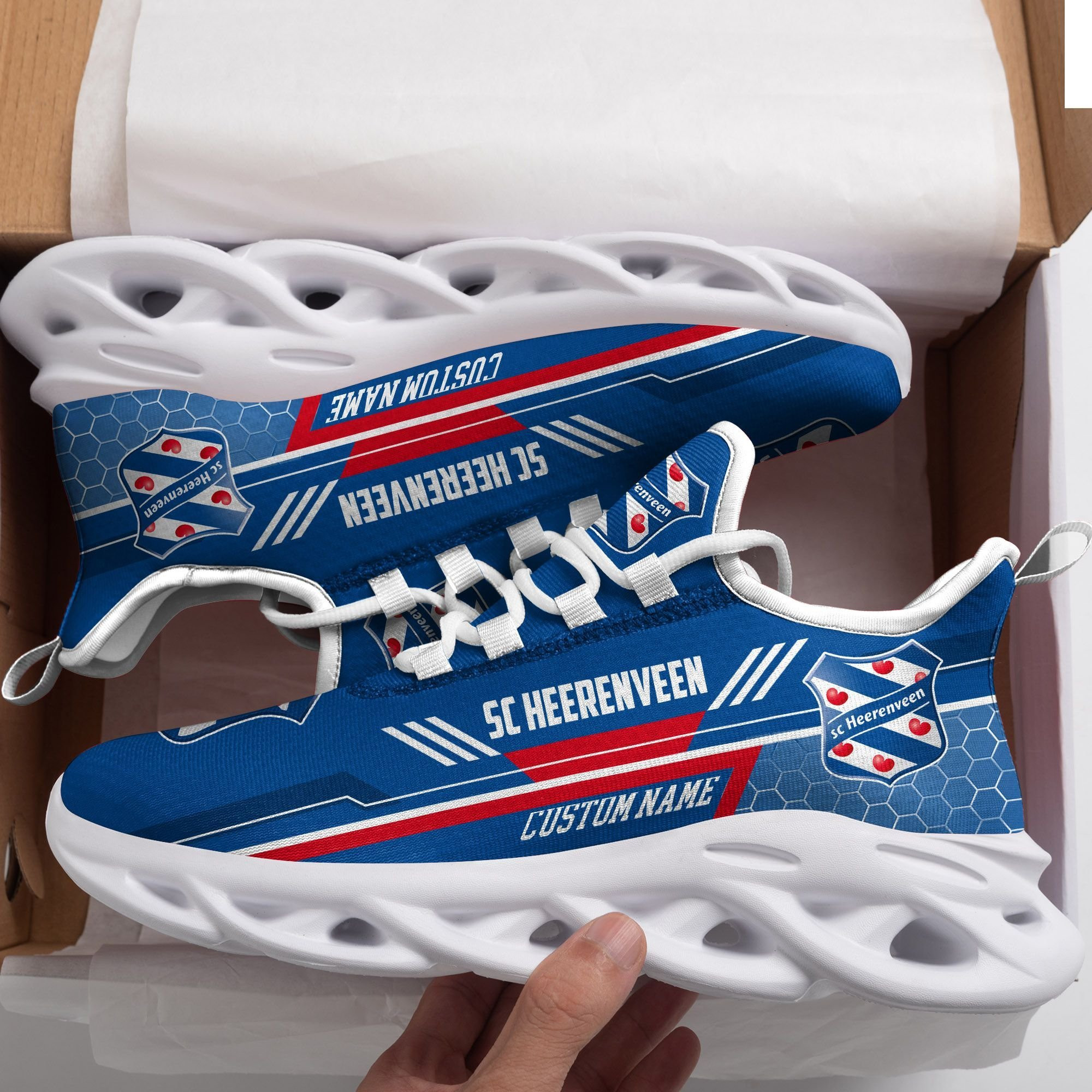 SC Heerenveen Custom Personalized Max Soul Sneakers Shoes - Famjoys SC Heerenveen Custom Personalized Max Soul Sneakers Shoes - Famjoys