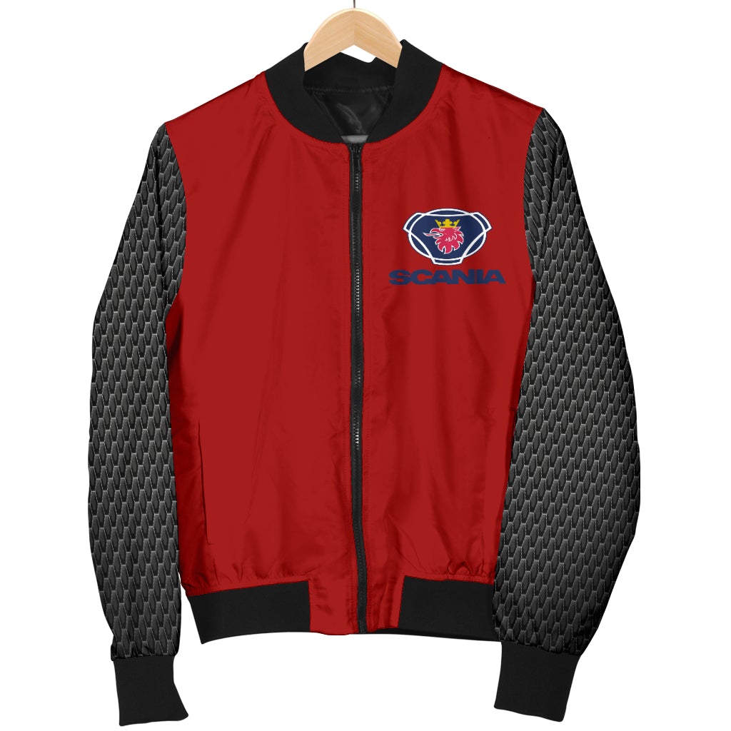 Scania Men's Bomber Jacket Red - Famjoys Scania Men's Bomber Jacket Red - Famjoys