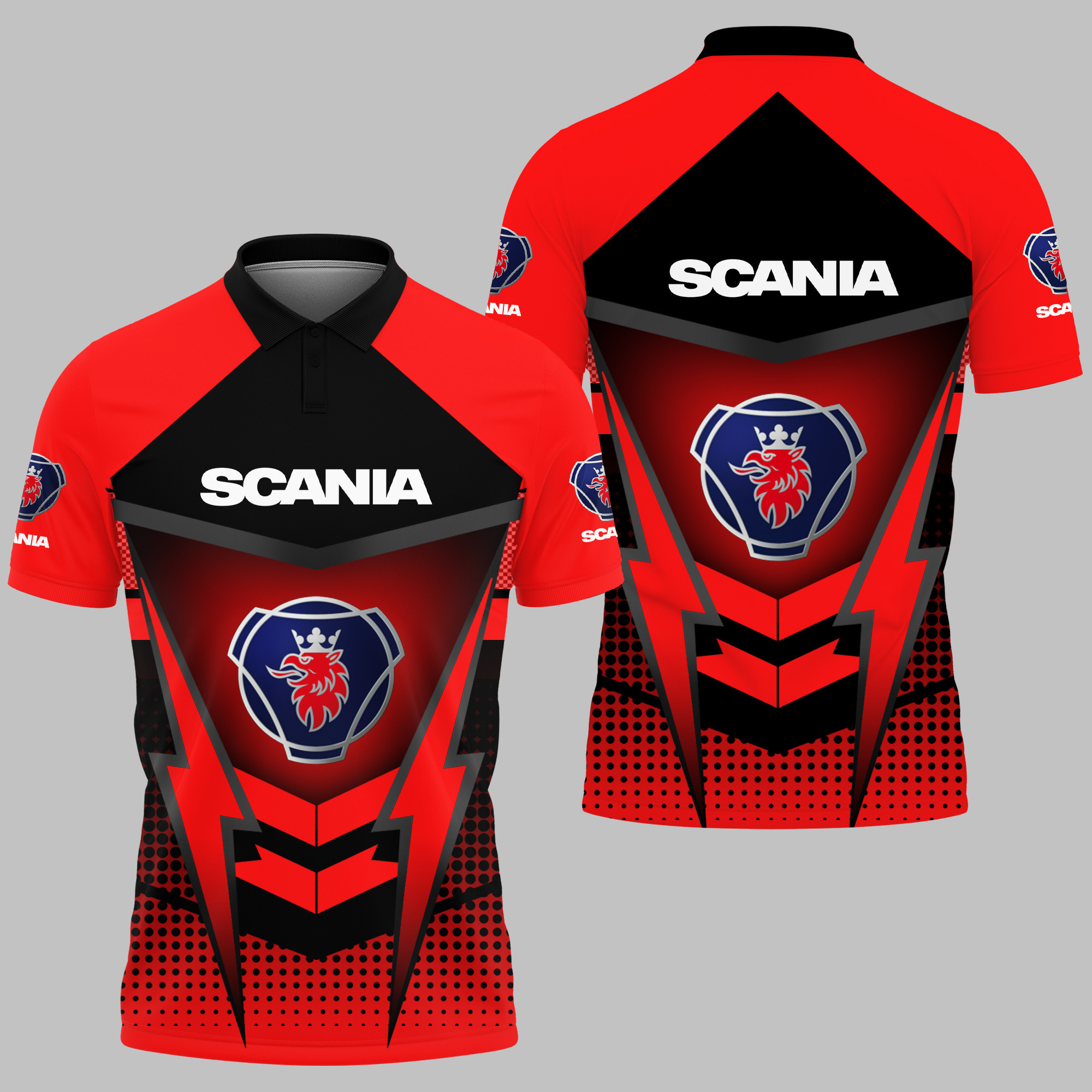 SCANIA Polo Shirt V12 - Famjoys SCANIA Polo Shirt V12 - Famjoys