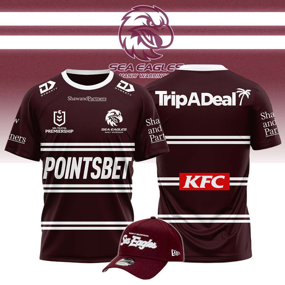 Sea Eagles Tshirt + Caps Unisex - Famjoys Sea Eagles Tshirt + Caps Unisex - Famjoys