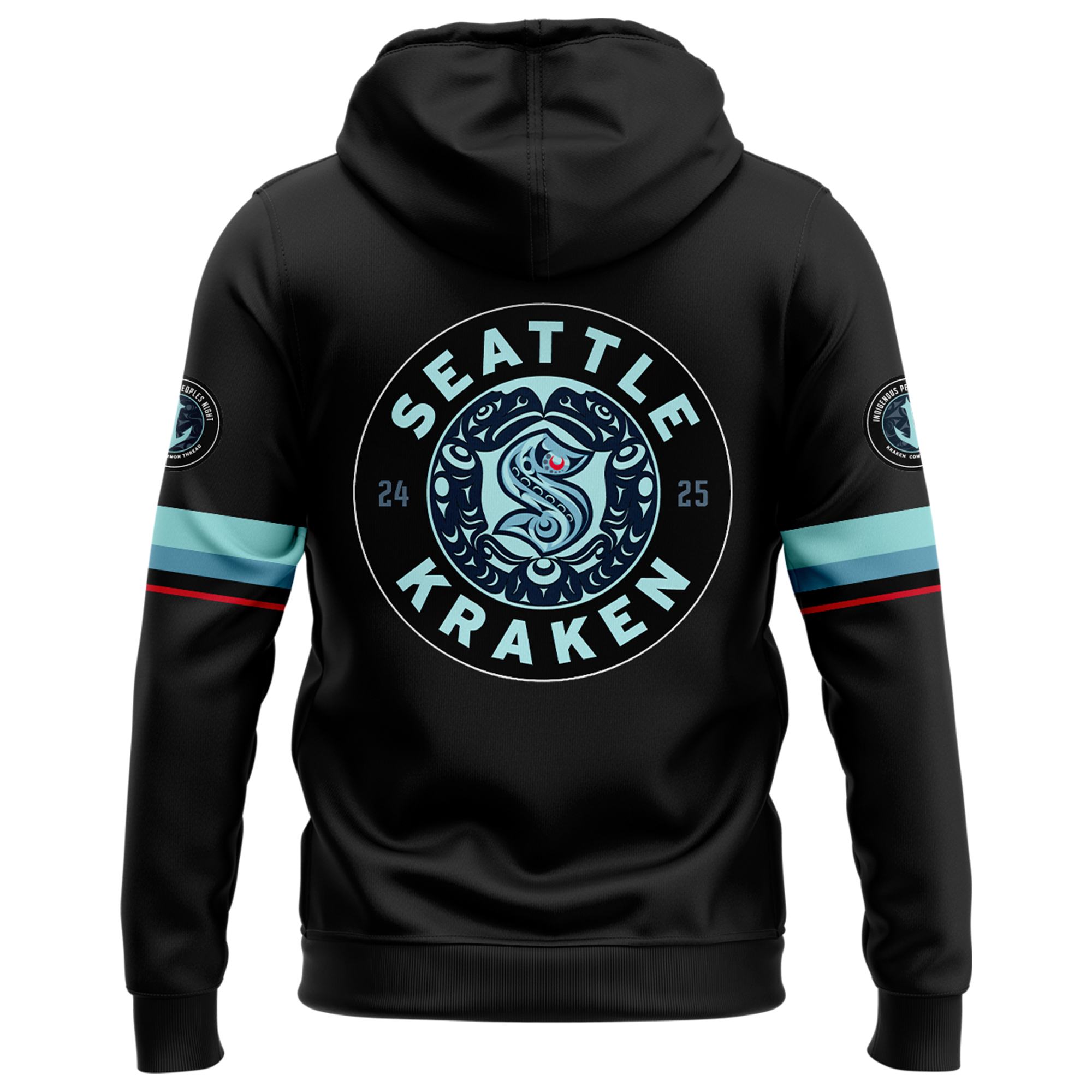 Seattle Kraken Indigenous Peoples Night Black Zip Hoodie - Famjoys Seattle Kraken Indigenous Peoples Night Black Zip Hoodie - Famjoys
