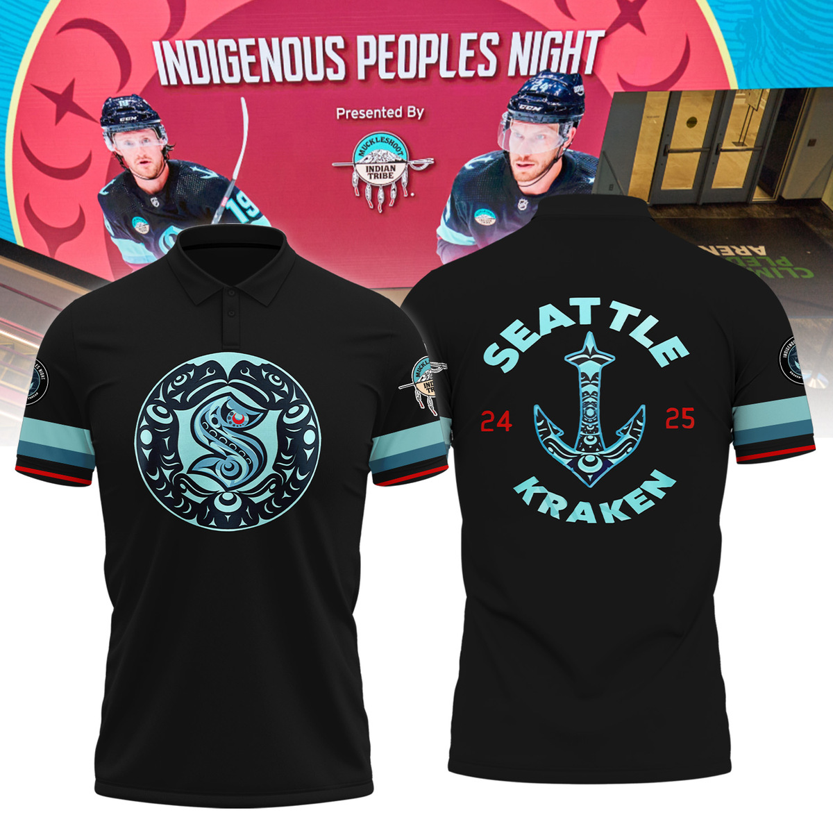 Seattle Kraken Indigenous Peoples Night Shirt - Famjoys Seattle Kraken Indigenous Peoples Night Shirt - Famjoys